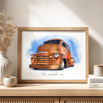 Custom Car Watercolor Portrait