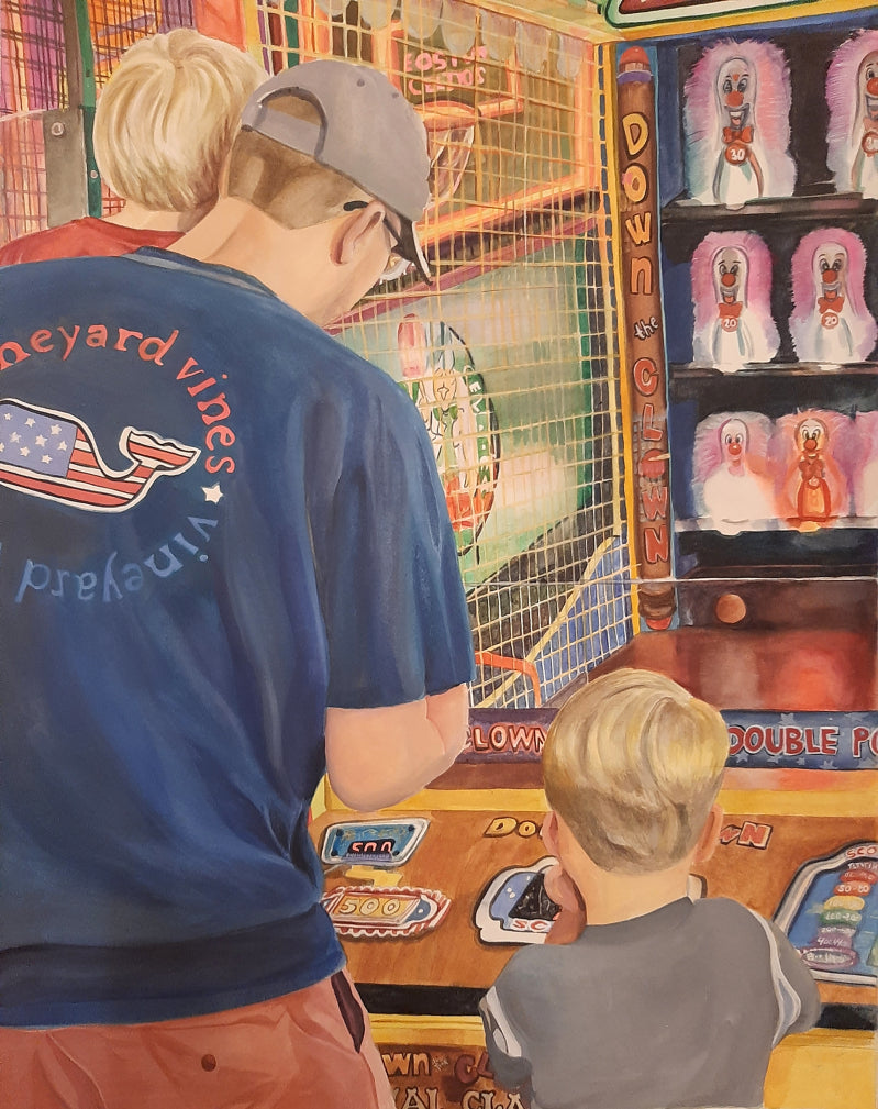 Custom Hand-Painted Memorial Watercolor Portrait