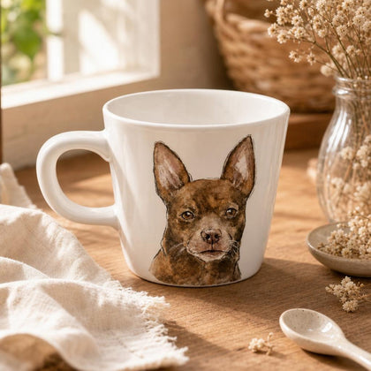 300ml Basic custom pet portrait mug