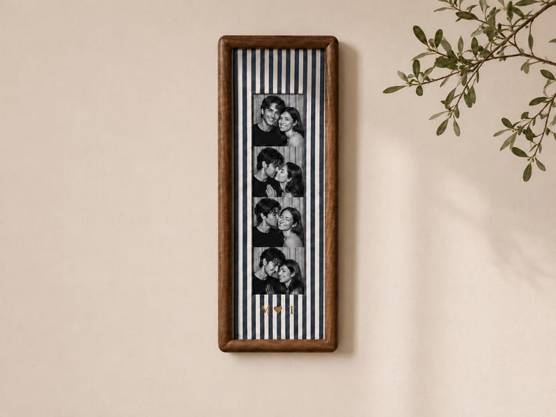 Personalized photo booth strip frame – product detail 4