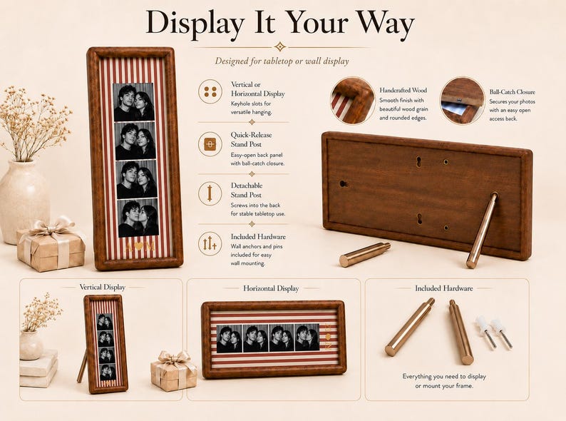 Personalized photo booth strip frame – product detail 15