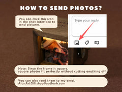 Personalized Text Photo Flipbook Animation Box, Wooden Photo Book with Light