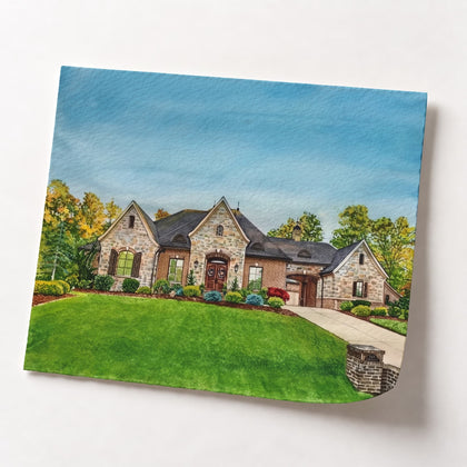 Home watercolor Original Painting (Physical) option