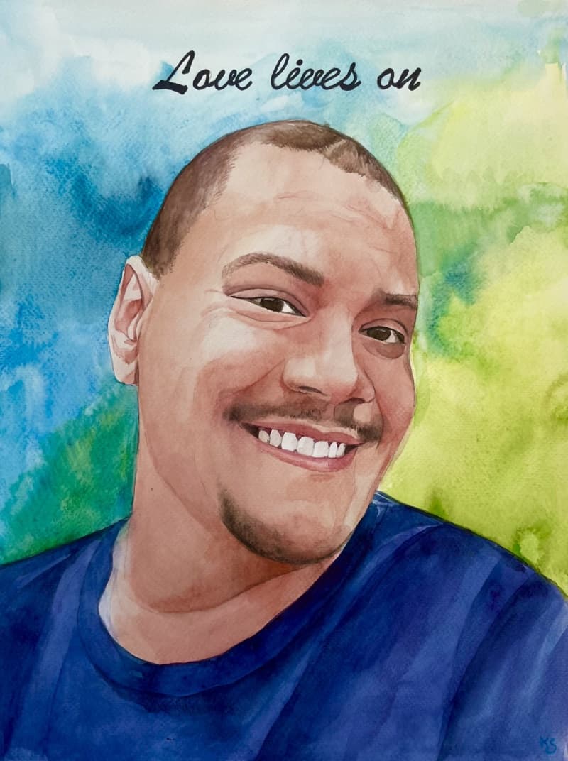 Couple Watercolor Portrait · Artwork #006
