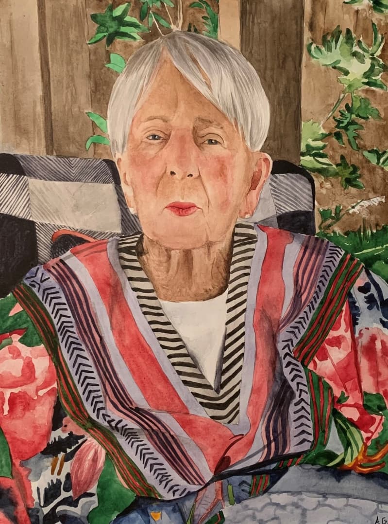 Memorial Watercolor Portrait · Artwork #046