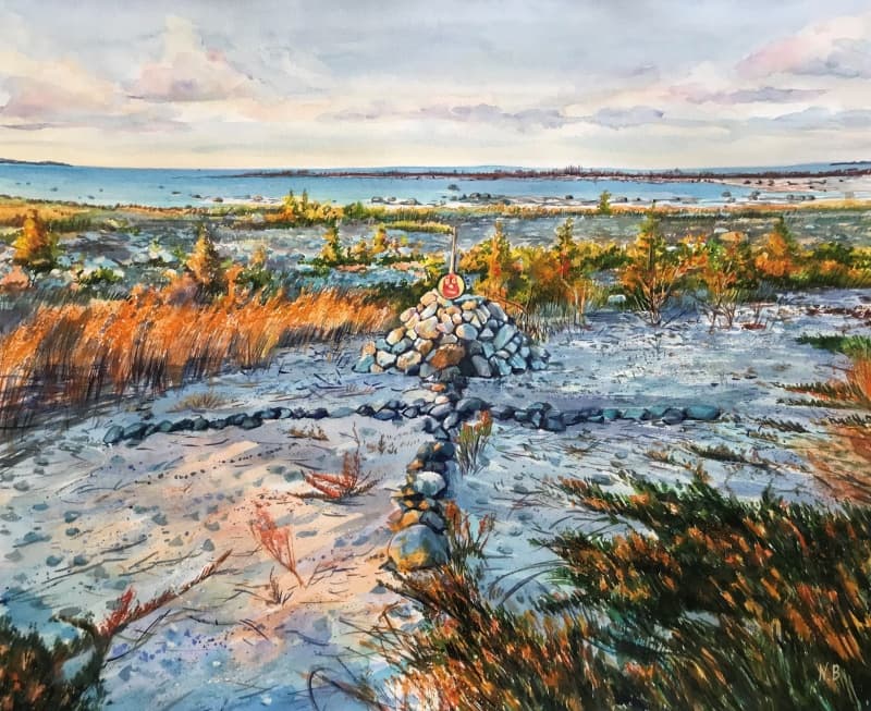 Landscape Watercolor Portrait · Artwork #050