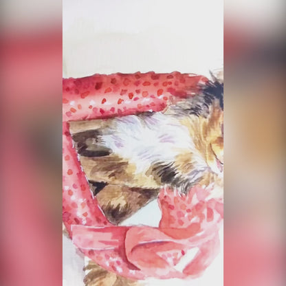 Custom Pet Watercolor Portrait