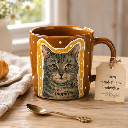 300ml Full Color custom pet portrait mug