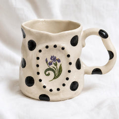 Hand-painted birth flower mug product photo 02