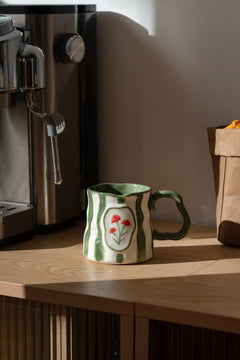Hand-painted birth flower mug product photo 04