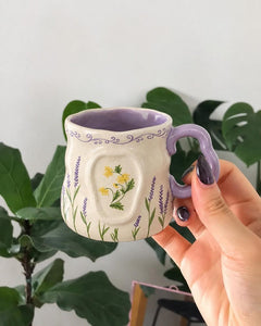 Hand-painted birth flower mug product photo 05