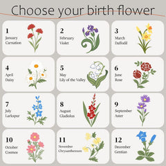 Hand-painted birth flower mug product photo 09