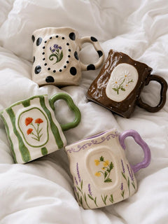 Hand-painted birth flower mug product photo 12