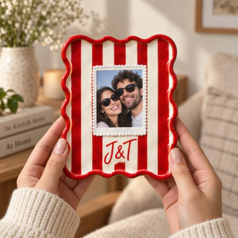 Handcrafted ceramic photo frame image 4