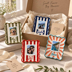 Handcrafted ceramic photo frame image 1
